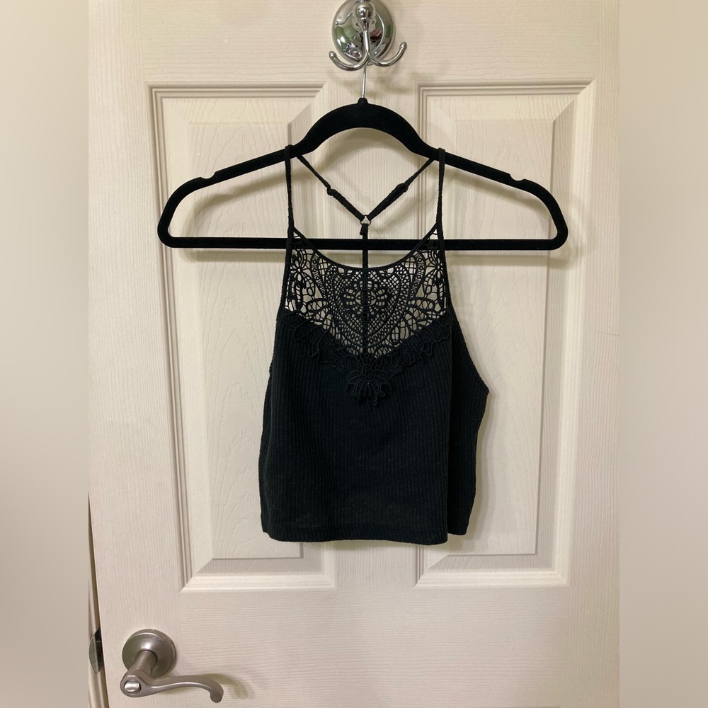 Black crop top